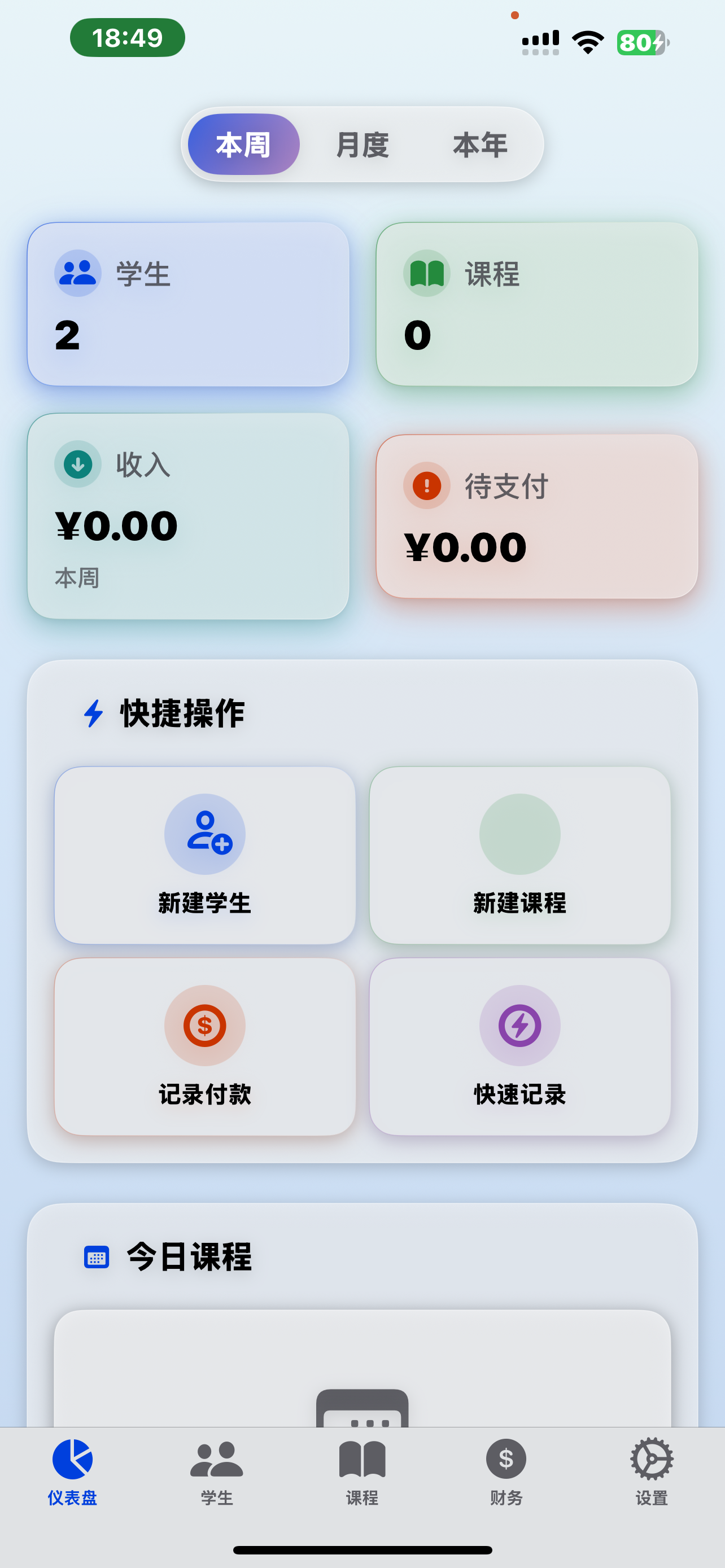 CJLASS 首页仪表盘截图